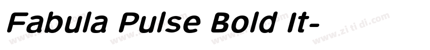 Fabula Pulse Bold It字体转换
